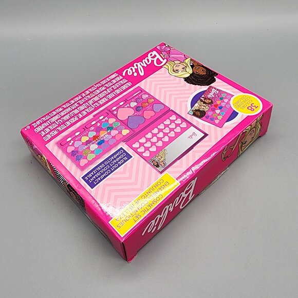 Barbie Townley Kids Cosmetic Set 38 Colors Lip Gloss Blush Eyeshadow New - Picture 3 of 5